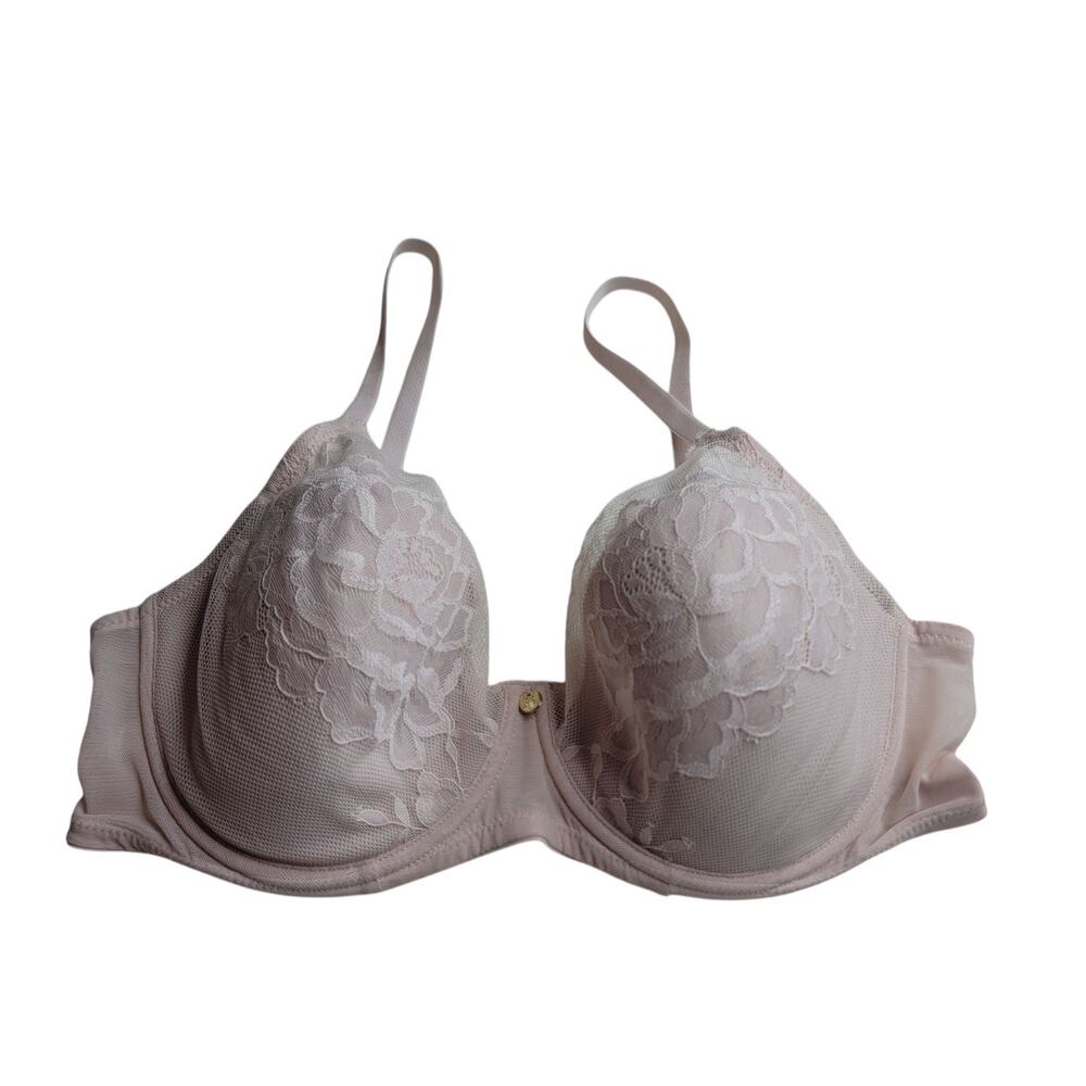 NWOT New Natori Nude Floral Lace Bra 34DDD
